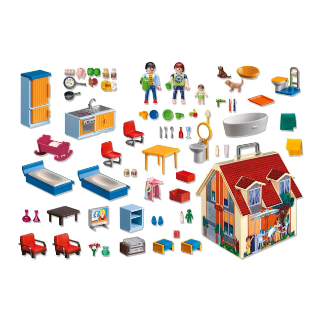 Конструкторы с уникальными деталями - Конструктор Playmobil Dollhouse 3 в 1 Современный кукольный домик (5167)#3