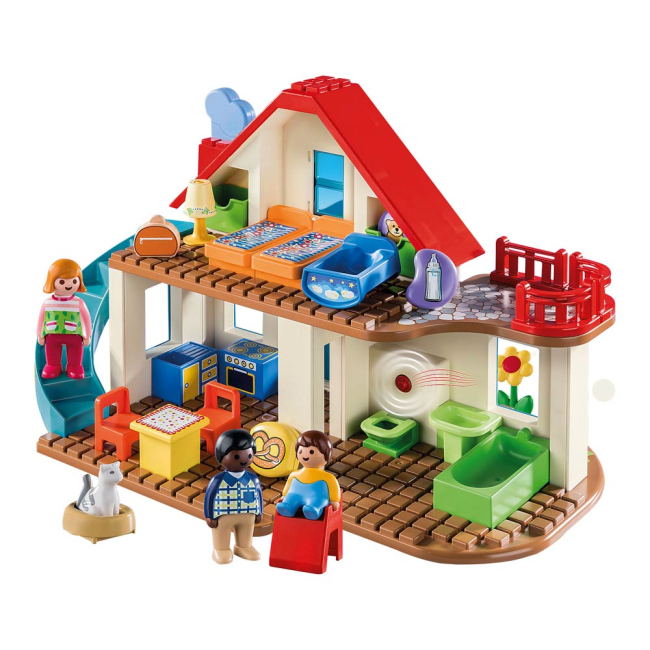 Конструкторы с уникальными деталями - Конструктор Playmobil 1.2.3 Домик в деревне (70129)#2