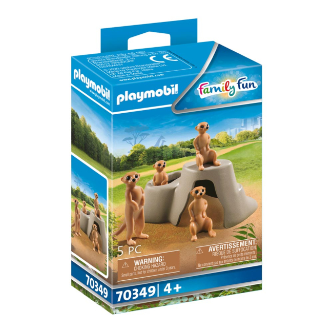 Конструктори з унікальними деталями - Конструктор Playmobil Family fun Сурикати (70349)#2