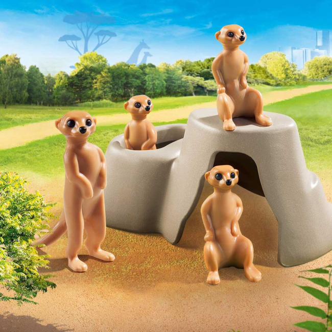 Конструктори з унікальними деталями - Конструктор Playmobil Family fun Сурикати (70349)#3