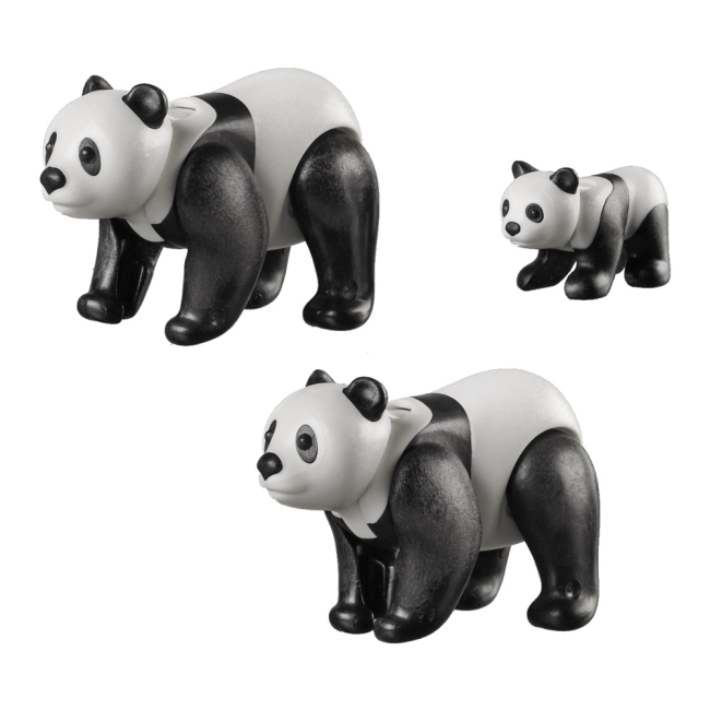 Конструкторы с уникальными деталями - Конструктор Playmobil Family fun Панды с детенышем (70353)#2