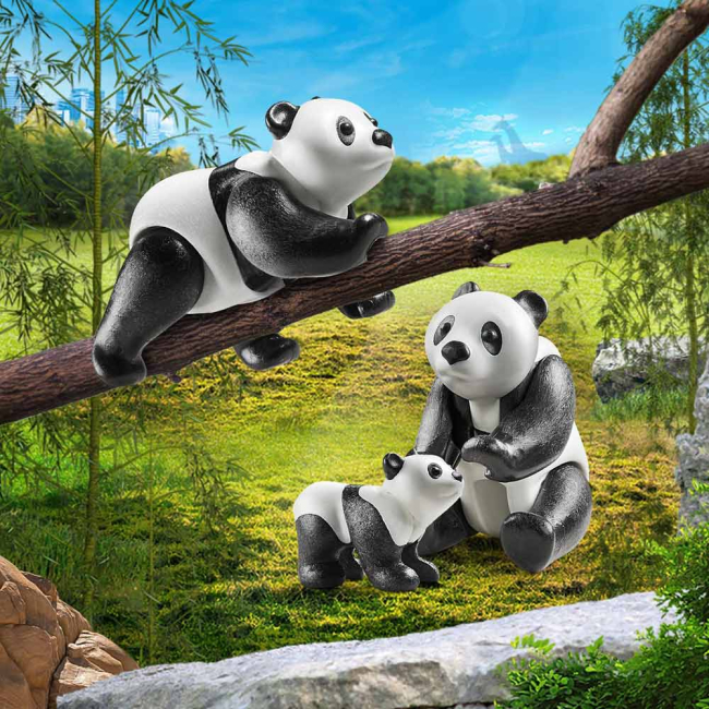 Конструкторы с уникальными деталями - Конструктор Playmobil Family fun Панды с детенышем (70353)#4