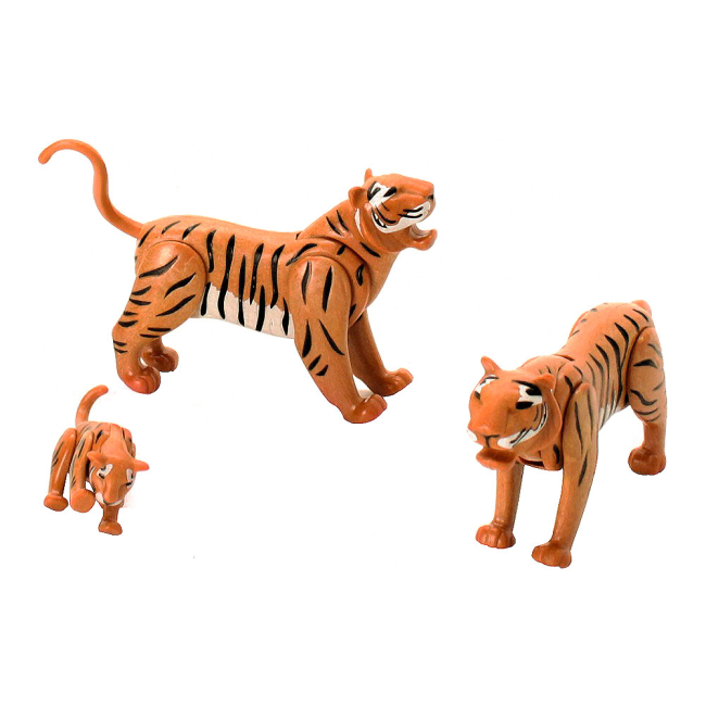 Конструкторы с уникальными деталями - Конструктор Playmobil Family fun Тигры с детенышем (70359)#2