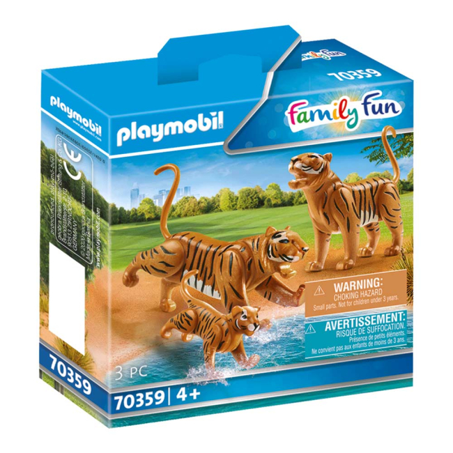 Конструкторы с уникальными деталями - Конструктор Playmobil Family fun Тигры с детенышем (70359)#4