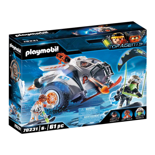 Конструкторы с уникальными деталями - Конструктор Playmobil Top agents Шпионский снегоход (70231)#4