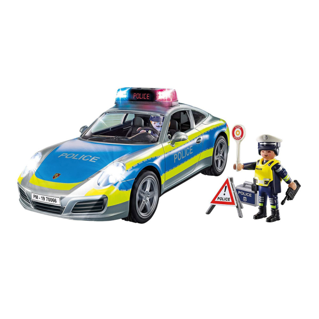 Конструктори з унікальними деталями - Ігровий набір Playmobil City Action Поліцейська машина Porsche 911 Carrera 4S (70067)#2