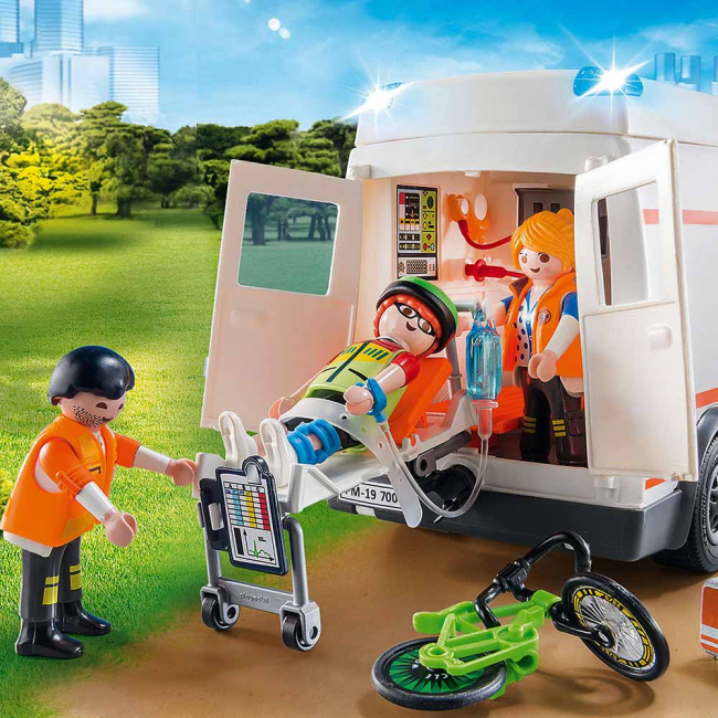 Конструктори з унікальними деталями - Конструктор Playmobil City life Швидка допомога (70049)#5