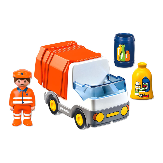 Конструкторы с уникальными деталями - Конструктор Playmobil 1.2.3 Мусоровоз-фургон (6774)#2