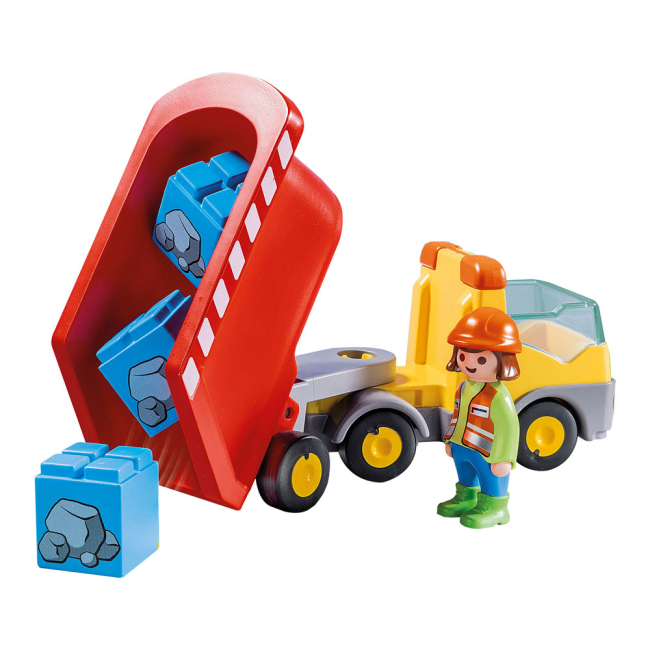 Конструкторы с уникальными деталями - Конструктор Playmobil 1.2.3 Самосвал (70126)#3