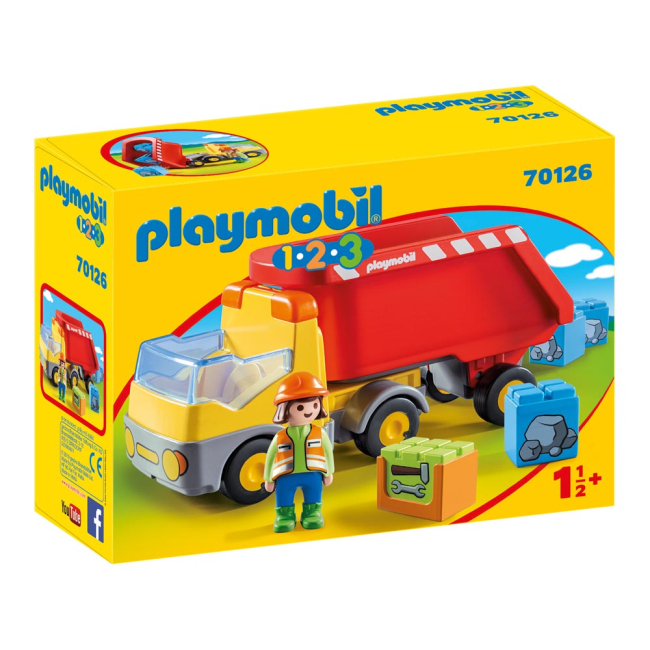 Конструкторы с уникальными деталями - Конструктор Playmobil 1.2.3 Самосвал (70126)#4