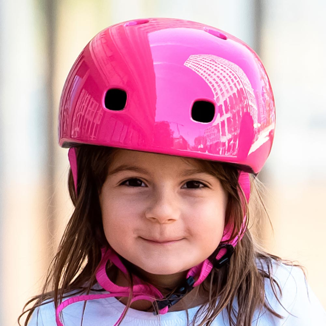 Захисне спорядження - Захисний шолом Micro малиновий з ліхтариком 52-56 см (AC2081BX)#5