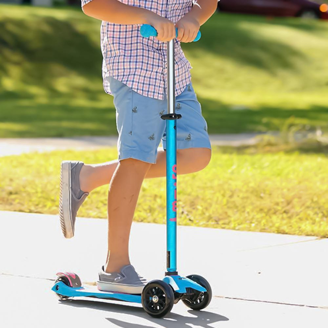 Самокати - Самокат Micro Maxi deluxe led аква (MMD078)#5