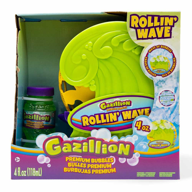 Мыльные пузыри - Набор Gazillion Bubbles генератор мыльных пузырей Волна и раствор 118 мл (GZ36645)#3