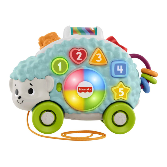 Развивающие игрушки - Каталка Fisher-Price Linkimals Ежик озвученный на украинском (GXR63)#2