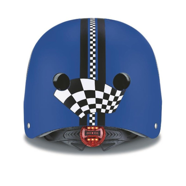 Защитное снаряжение - Шлем защитный Globber Перегони синий с фонариком 48-53 см (507-100)#3