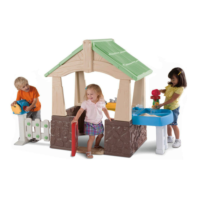 Ігрові комплекси, гойдалки, гірки - Ігровий будиночок Little tikes Deluxe Садовий 2 в 1 (630170M)#5