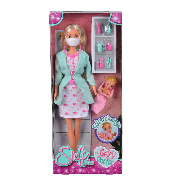 Куклы - Кукла Steffi & Evi Love Добрый доктор Штеффи с малышом (5733493)#5