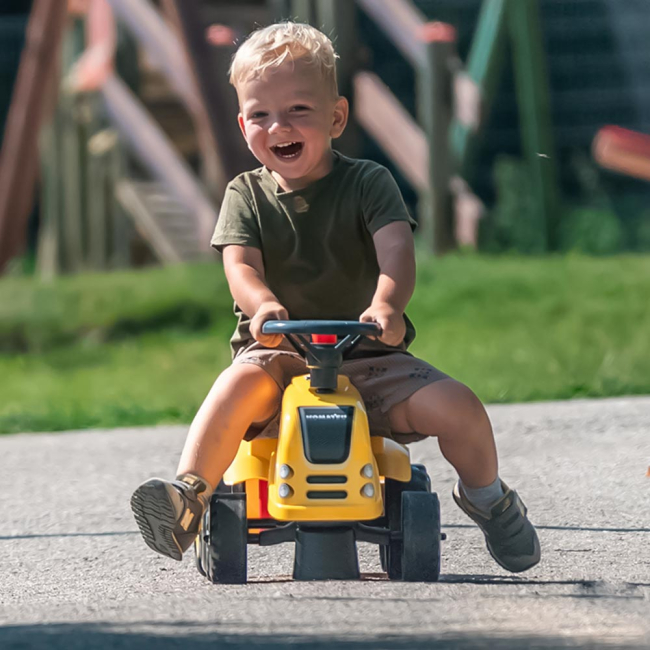 Толокари - Толокар Falk Трактор Komatsu жовтий з клаксоном і наклейками (3016200028635) (3016200000000)#5