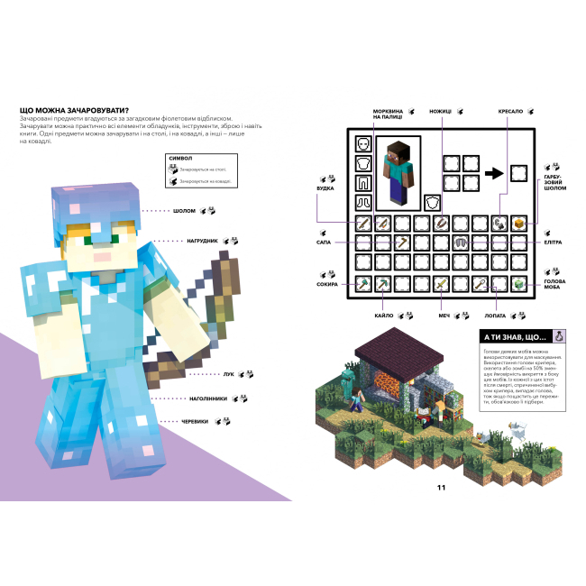 Пізнавальні книги (4-10 років) - Книжка «Minecraft Довідник чарів та зілля» Стефані Мілтон (9786177688470)#2
