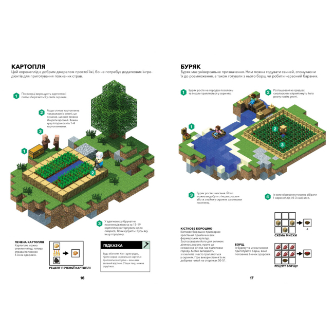 Познавательные книги (4-10 лет) - Книжка «Minecraft Довідник Фермера» Алекс Вілтшир та Стефані Мілтон (9786177688678)#3