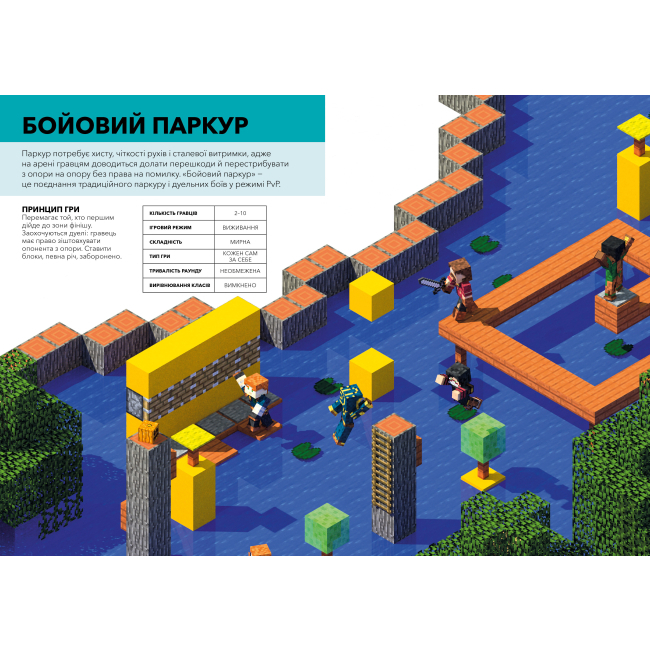 Познавательные книги (4-10 лет) - Книжка «Minecraft Довідник мініігор у режимі PvP» Стефані Мілтон та Крейг Джеллі (9786177688791)#2