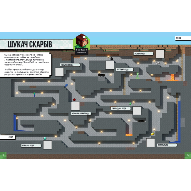 Познавательные книги (4-10 лет) - Книжка «Minecraft Стікербук для режиму Виживання» Крейг Джеллі та Стефані Мілтон (9786177688067)#2