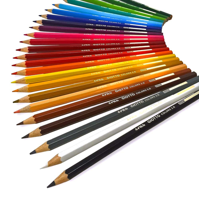 Канцтовари - Олівці кольорові Fila Giotto Colors 3.0 24 кольори (276700)#2