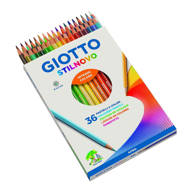 Канцтовары - Карандаши цветные Fila Giotto Stilnovo 36 цветов (25670000)#2