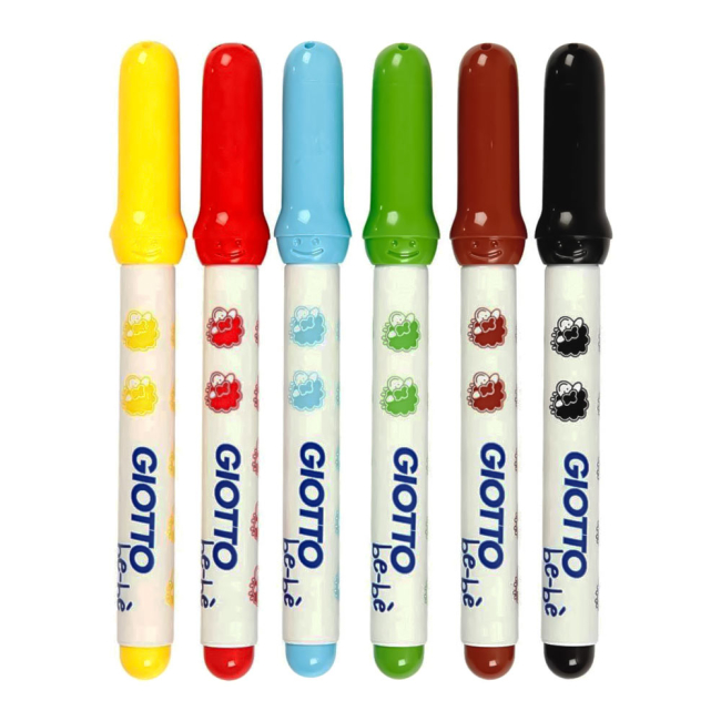 Канцтовары - Фломастеры Fila Giotto Bebe 6 цветов (466600)#2