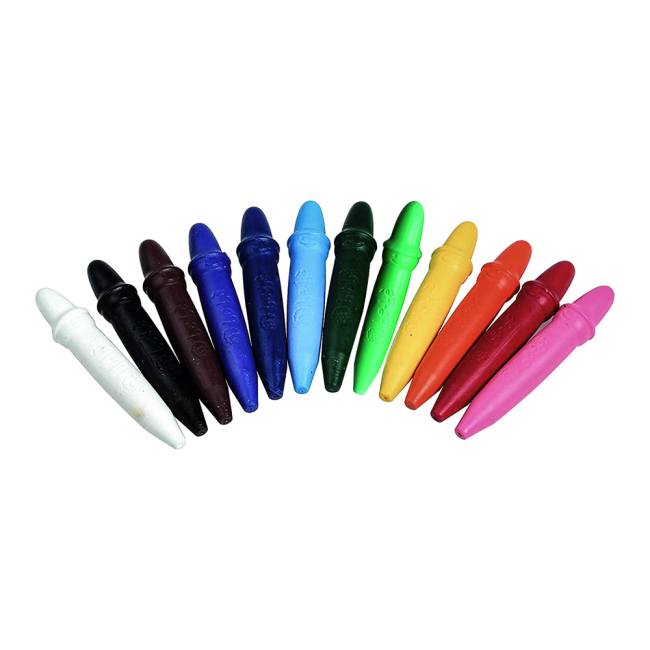 Канцтовари - Воскові олівці Fila Giotto Bebe 12 кольорів (472100)#3