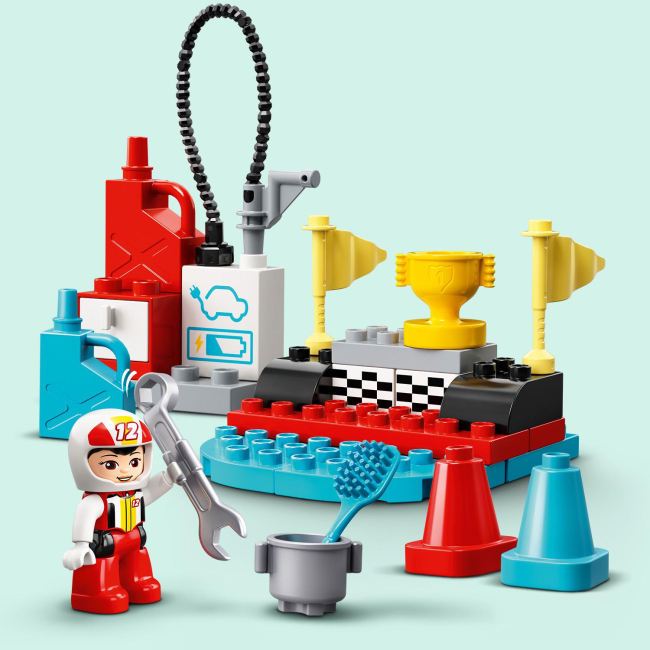 Конструктори LEGO - Конструктор LEGO DUPLO Гоночні автомобілі (10947)#3