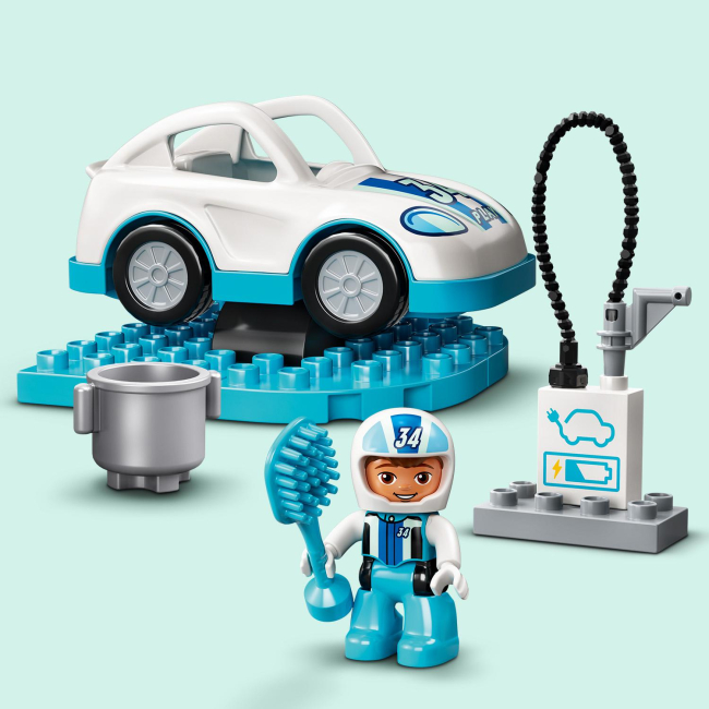 Конструктори LEGO - Конструктор LEGO DUPLO Гоночні автомобілі (10947)#4