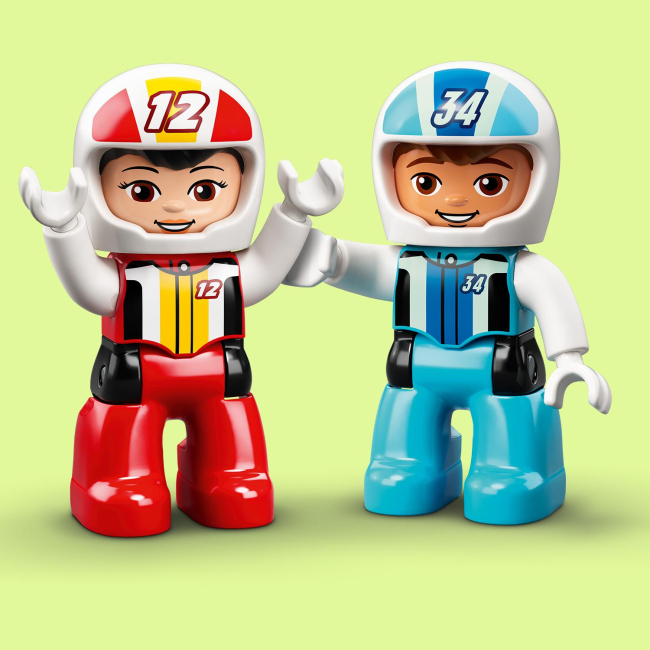 Конструктори LEGO - Конструктор LEGO DUPLO Гоночні автомобілі (10947)#5