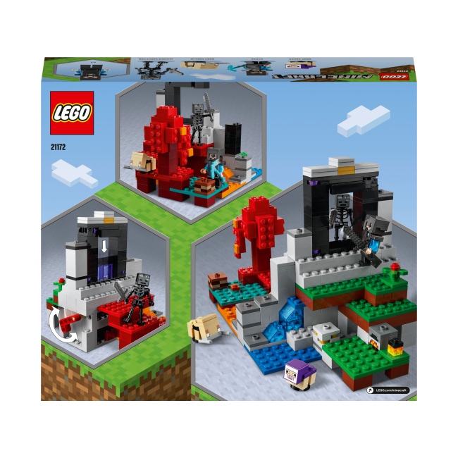 Конструкторы LEGO - Конструктор LEGO Minecraft Разрушенный портал (21172)#3