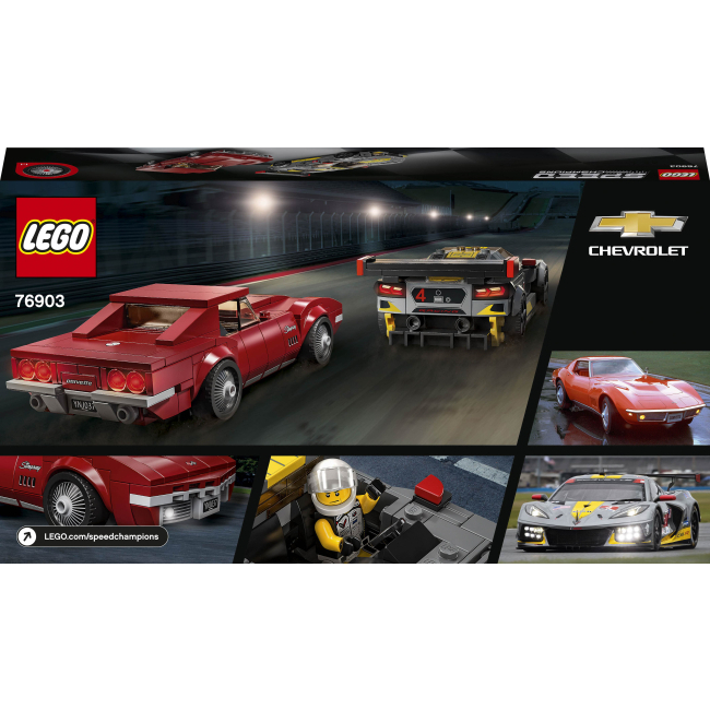 Конструкторы LEGO - Конструктор LEGO Speed Champions Chevrolet Corvette C8.R Race Car and 1968 Chevrolet Corvette (76903)#3