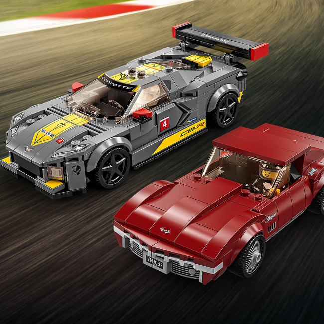 Конструкторы LEGO - Конструктор LEGO Speed Champions Chevrolet Corvette C8.R Race Car and 1968 Chevrolet Corvette (76903)#4