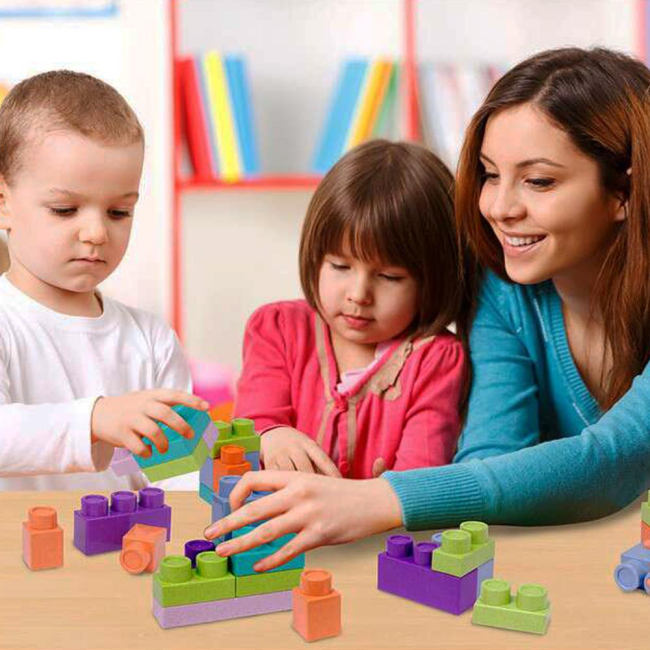 Блокові конструктори - Конструктор Roo crew Блоки 50 деталей (58003)#3