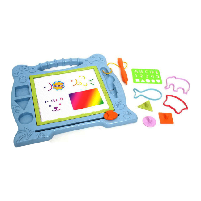 Розвивальні іграшки - Магнітна дошка для малювання Roo crew Тварини із трафаретами (58025)#2