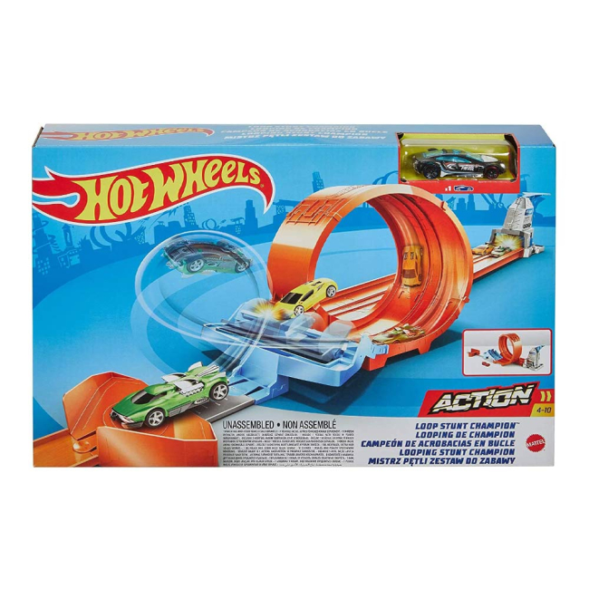 Автотреки - Трек Hot Wheels Action Чемпіон із трюків у петлі (GTV13)#4