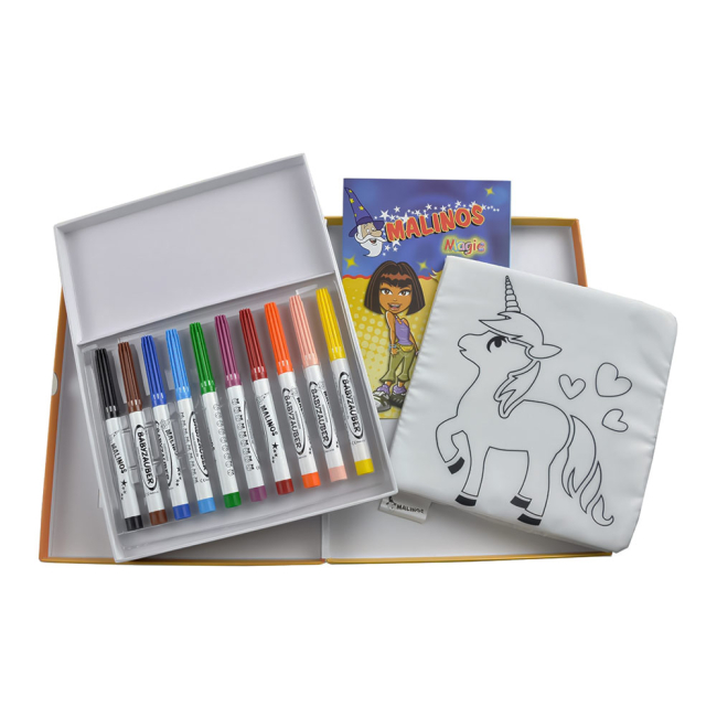 Товары для рисования - Фломастеры Malinos Babyzauber 10 цветов с раскраской (MA-300015)#2