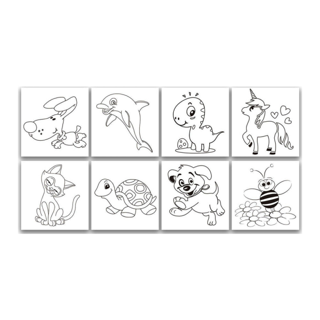 Товары для рисования - Фломастеры Malinos Babyzauber 10 цветов с раскраской (MA-300015)#4