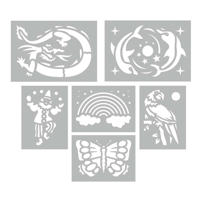 Канцтовары - Фломастеры-аэрографы Malinos Magic с трафаретами (MA-300964) (565084)#3