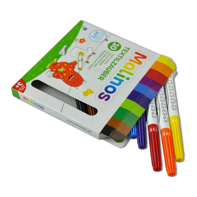 Канцтовары - Фломастеры Malinos T-Shirtzauber для ткани 10 цветов (MA-300010) (565088)#2