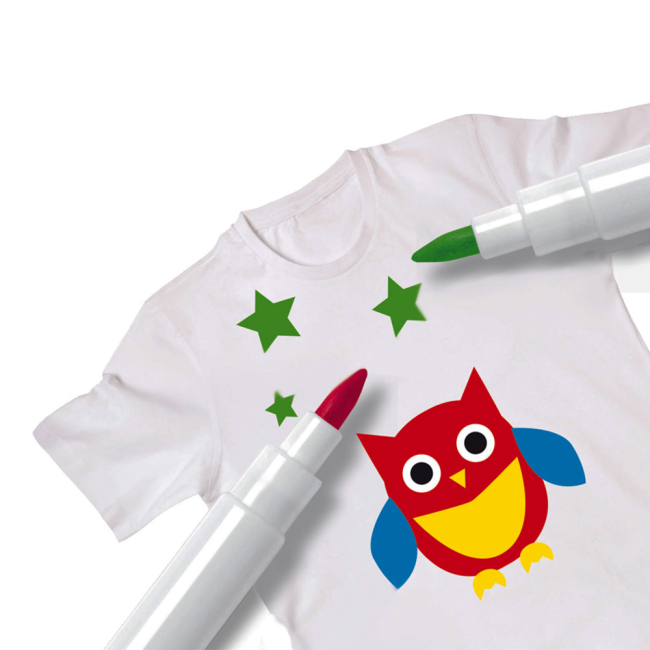 Канцтовары - Фломастеры Malinos T-Shirtzauber для ткани 10 цветов (MA-300010) (565088)#4