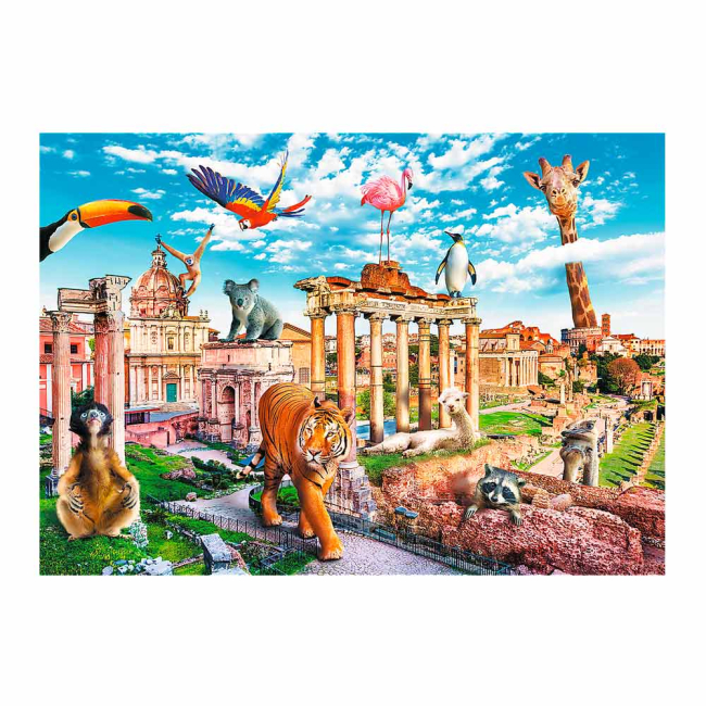 Пазли - Пазл Trefl Funny Cities Дикий Рим 1000 елементів (10600)#2