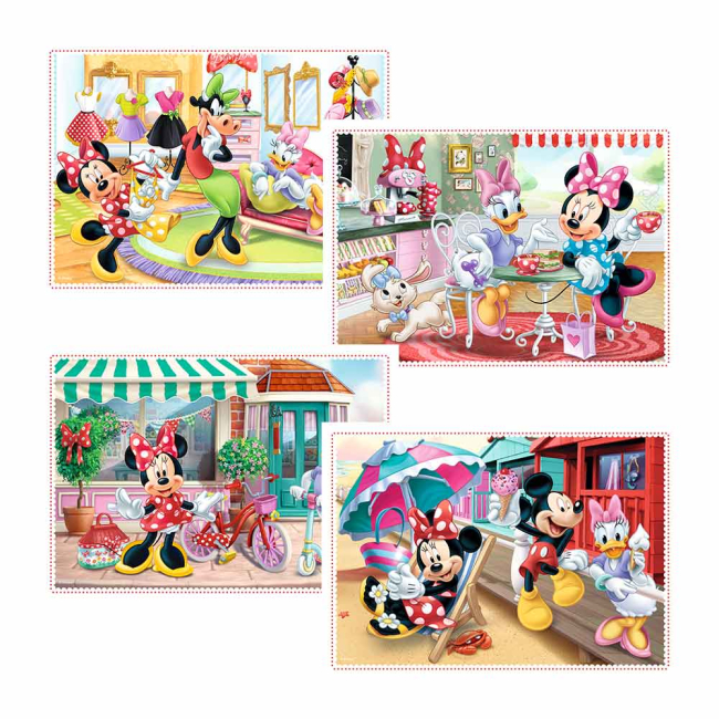 Пазлы - Пазл Trefl Минни с друзьями 4 в 1 (34355)#2