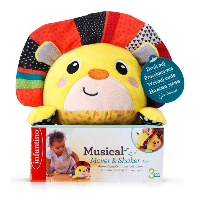 М'які тварини - М'яка музична іграшка Infantino Рухливе левеня (316258I)#3