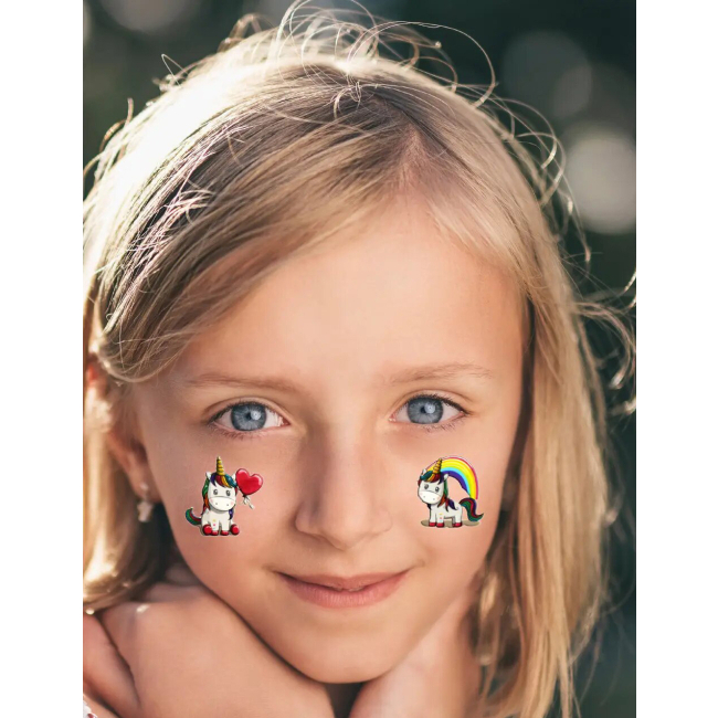 Косметика - Набір тату для тіла Tattooshka Дружні єдинороги (EC-662) (5805800010298)#2