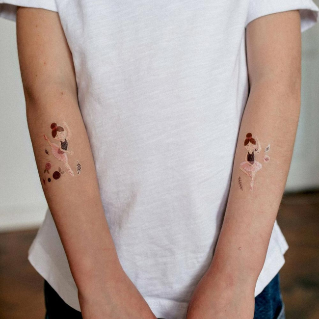Косметика - Набор тату для тела Tattooshka Балерина (EC-402)#2
