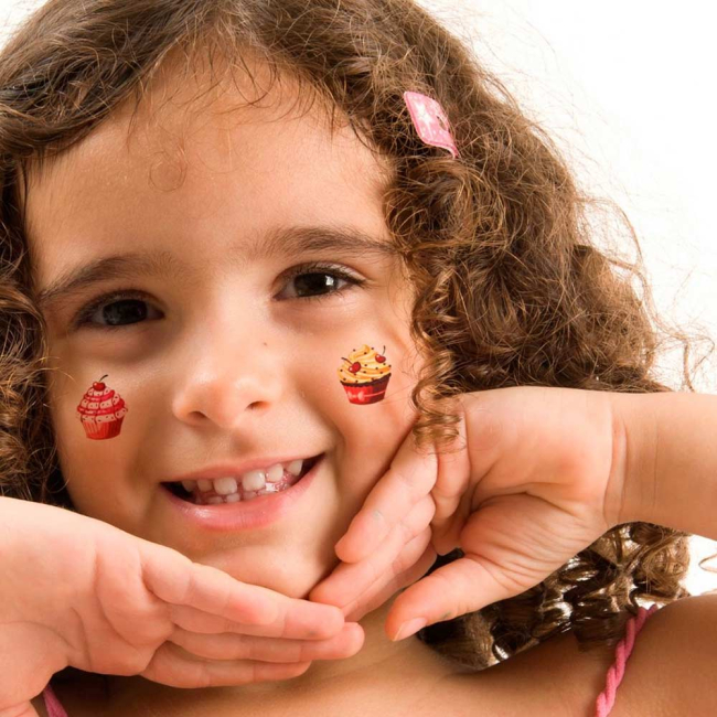 Косметика - Набор тату для тела Tattooshka Кексы (T-203)#2